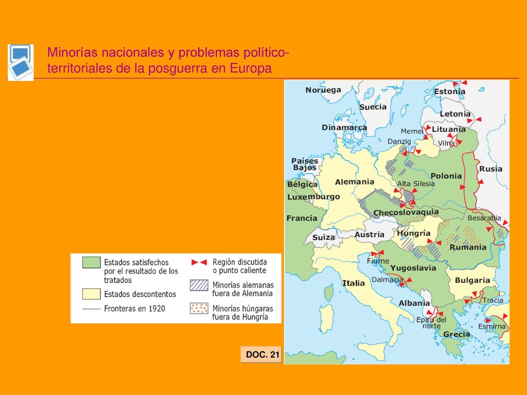 Minorías nacionales y problemas político- territoriales de la posguerra en Europa