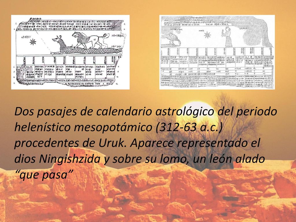 Dos pasajes de calendario astrológico del periodo helenístico mesopotámico ( a.c.) procedentes de Uruk.