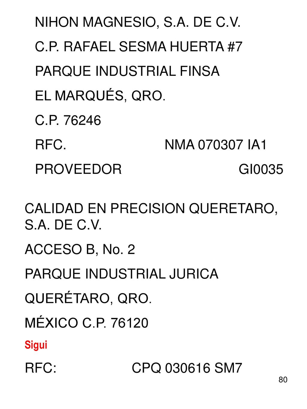 C.P. RAFAEL SESMA HUERTA #7 PARQUE INDUSTRIAL FINSA EL MARQUÉS, QRO.