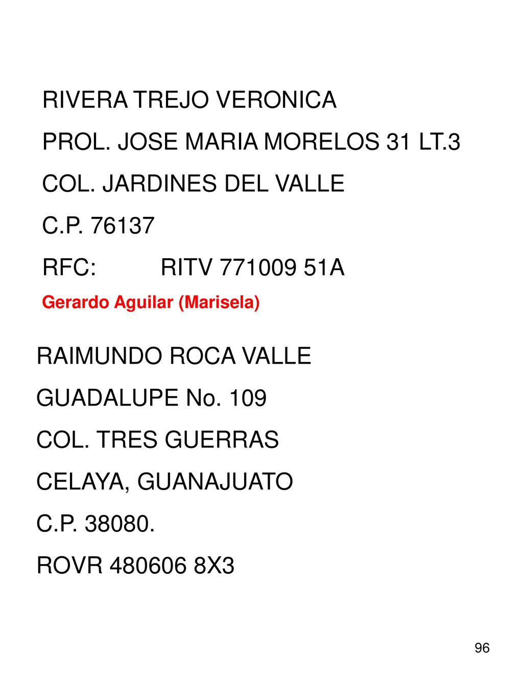 PROL. JOSE MARIA MORELOS 31 LT.3 COL. JARDINES DEL VALLE C.P