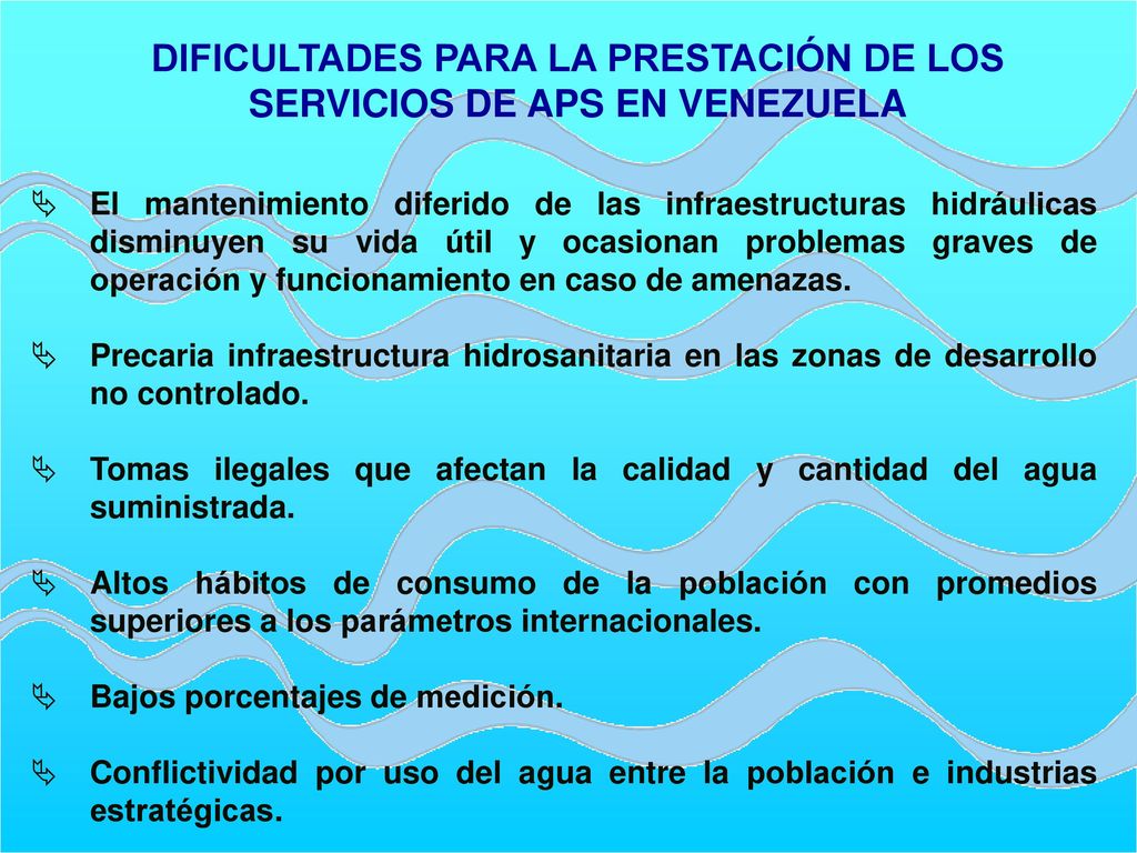DIFICULTADES PARA LA PRESTACIÓN DE LOS SERVICIOS DE APS EN VENEZUELA