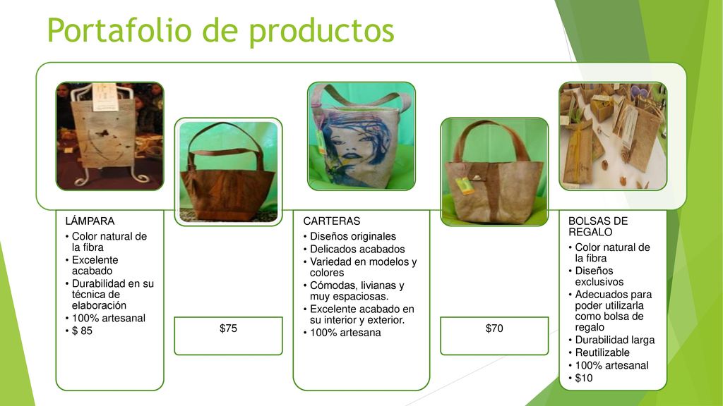Portafolio de productos