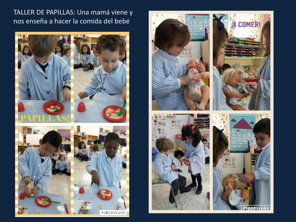 TALLER DE PAPILLAS: Una mamá viene y nos enseña a hacer la comida del bebé