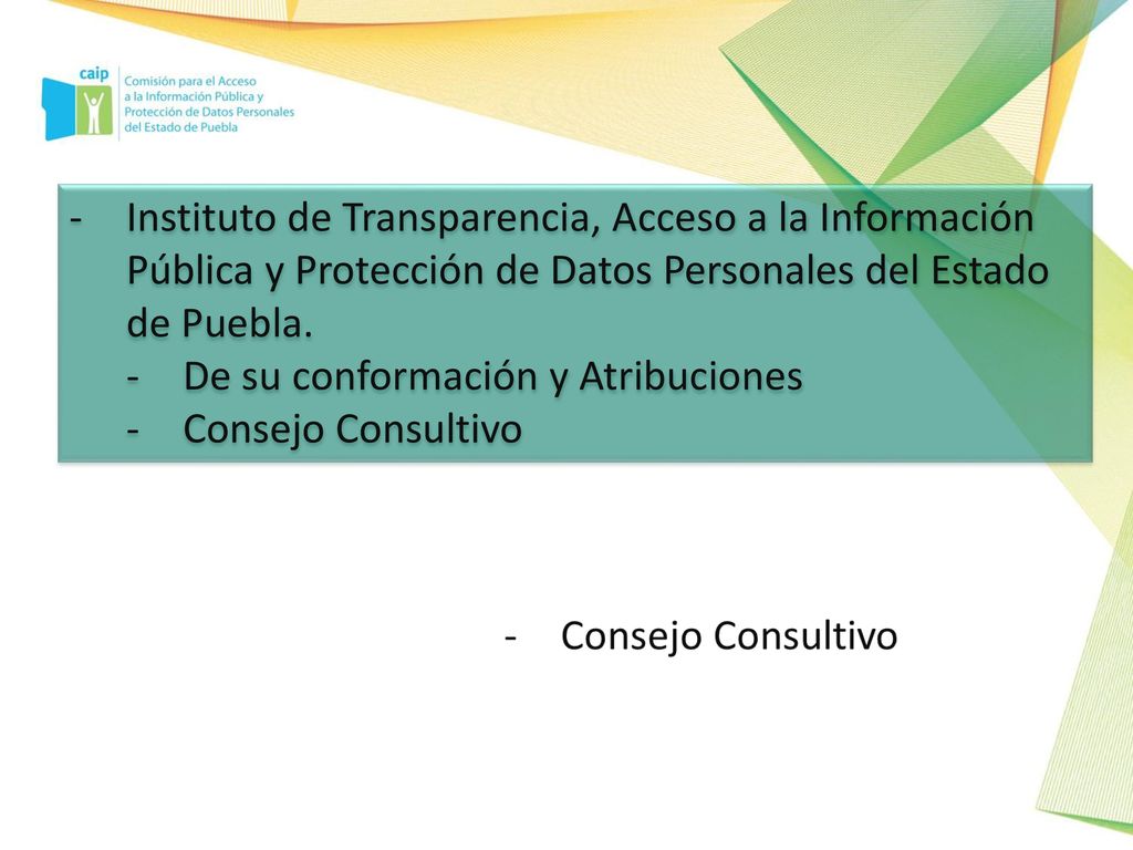 Instituto de Transparencia, Acceso a la Información Pública y Protección de Datos Personales del Estado de Puebla.
