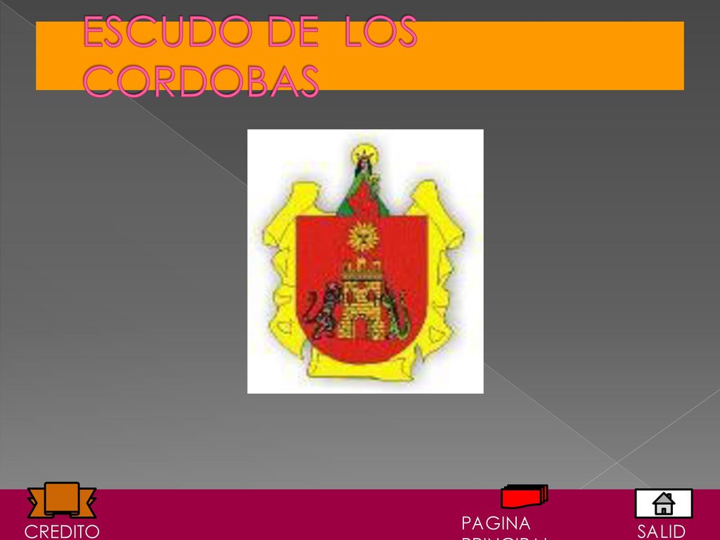 ESCUDO DE LOS CORDOBAS PAGINA PRINCIPAL CREDITO SALIDA