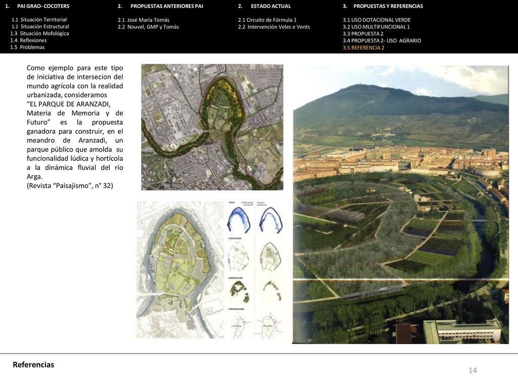 1. PAI GRAO- COCOTERS 1.1 Situación Territorial. 1.2 Situación Estructural. 1.3 Situación Mofológica.
