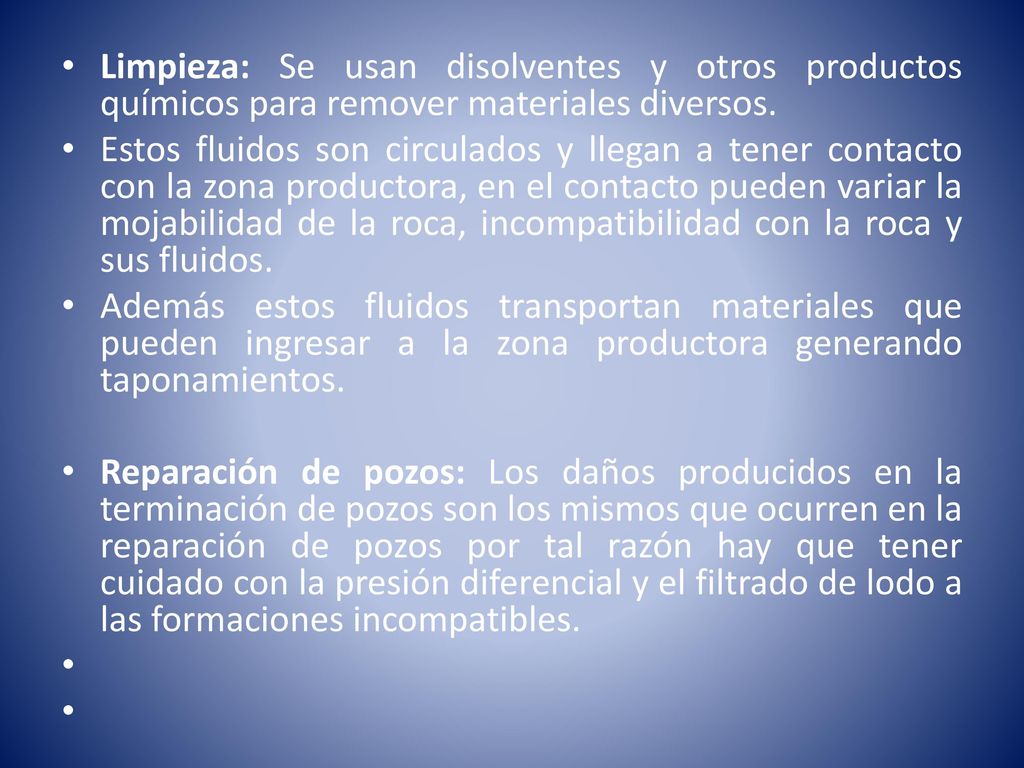 Limpieza: Se usan disolventes y otros productos químicos para remover materiales diversos.