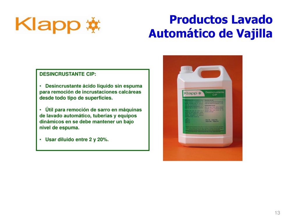 Productos Lavado Automático de Vajilla
