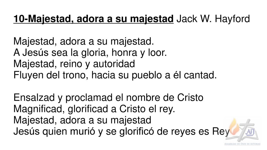 10-Majestad, adora a su majestad Jack W. Hayford
