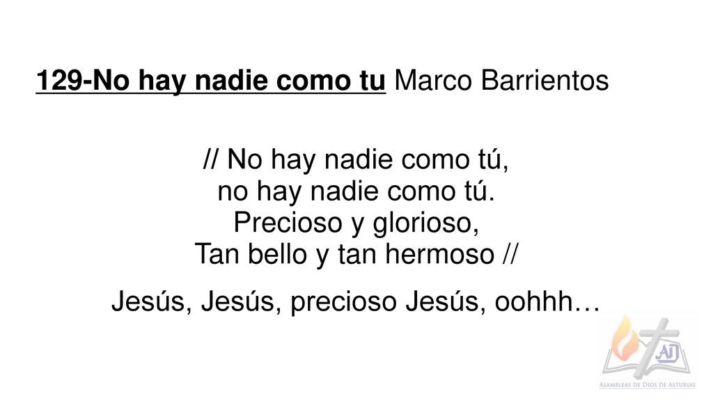 129-No hay nadie como tu Marco Barrientos // No hay nadie como tú,