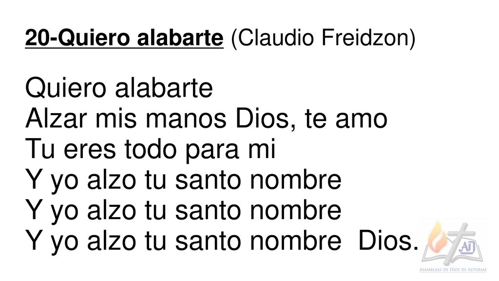 Alzar mis manos Dios, te amo Tu eres todo para mi
