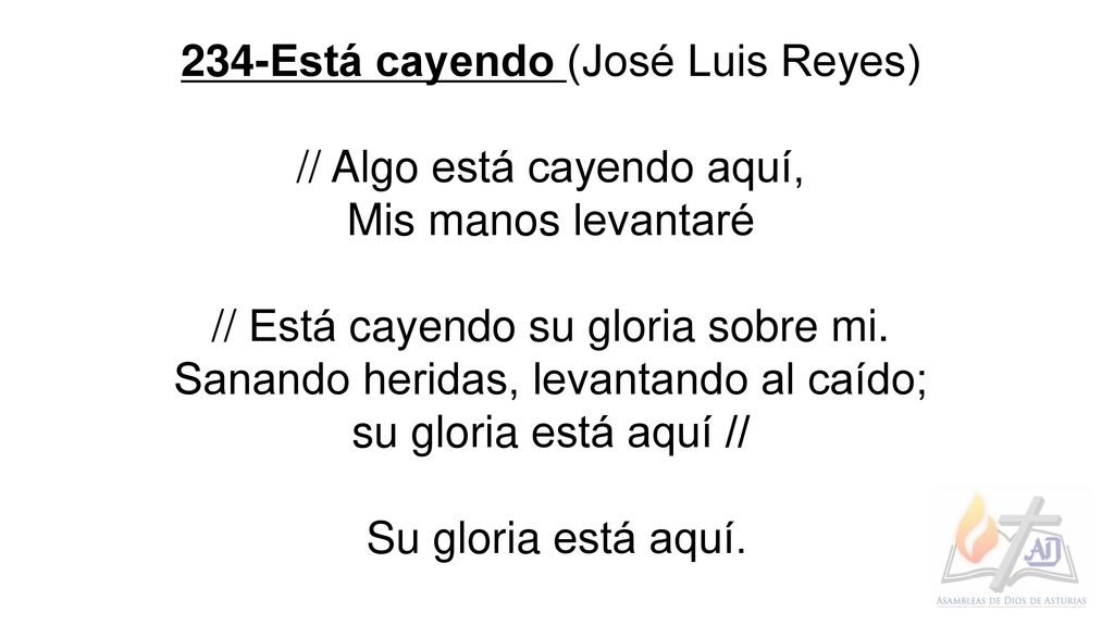 234-Está cayendo (José Luis Reyes) // Algo está cayendo aquí,