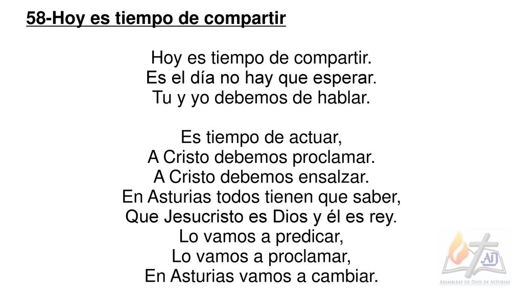 58-Hoy es tiempo de compartir Hoy es tiempo de compartir.