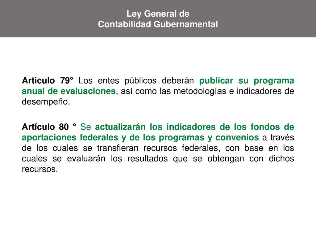 Ley General de Contabilidad Gubernamental