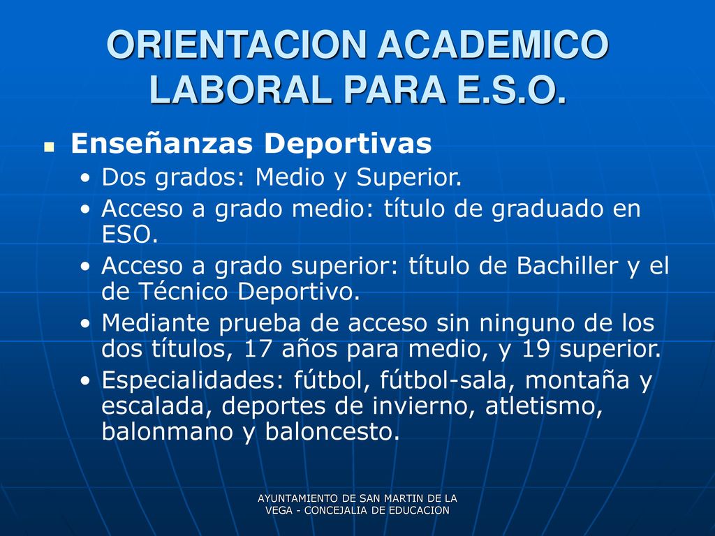 ORIENTACION ACADEMICO LABORAL PARA E.S.O.