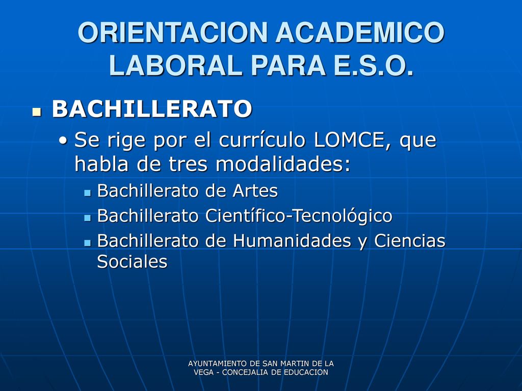 ORIENTACION ACADEMICO LABORAL PARA E.S.O.