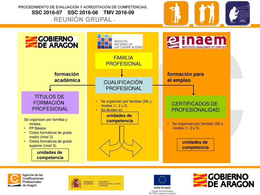 FAMILIA PROFESIONAL formación académica formación para el empleo