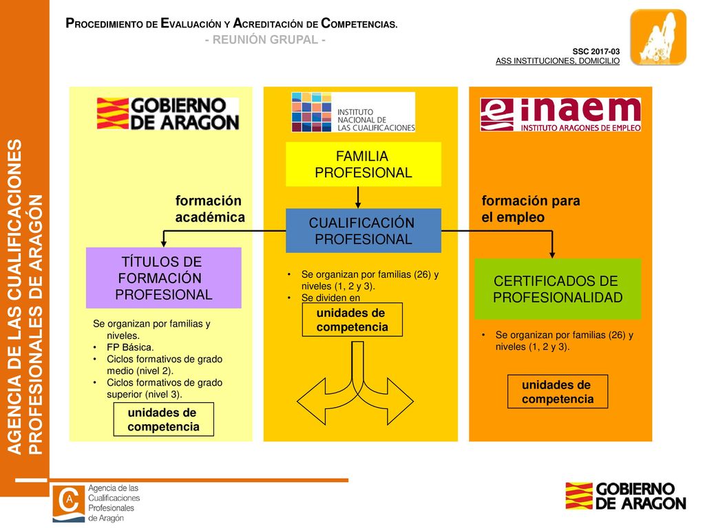 FAMILIA PROFESIONAL formación académica formación para el empleo