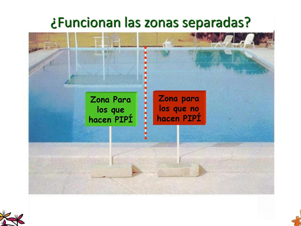 Zona Para los que hacen PIPÍ Zona para los que no hacen PIPÍ