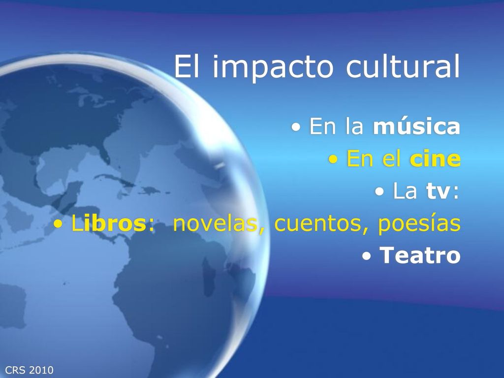 El impacto cultural En la música En el cine La tv: