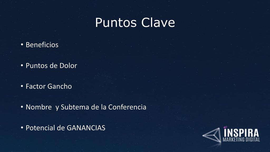 Puntos Clave Beneficios Puntos de Dolor Factor Gancho