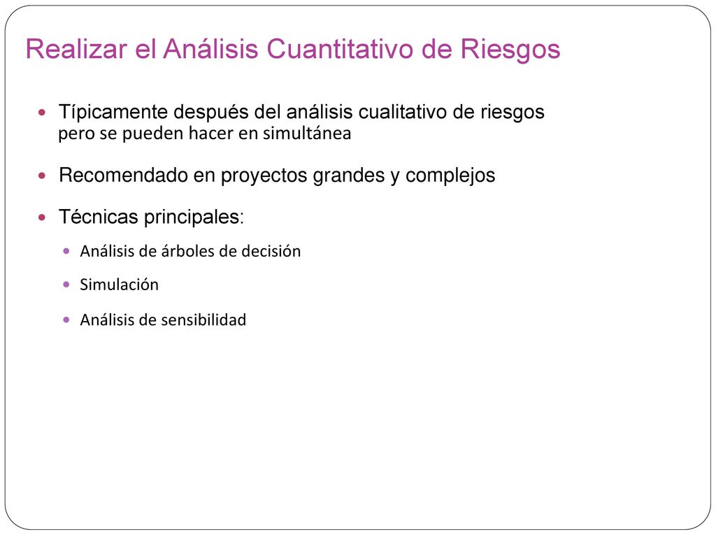 Identify Risks Inputs Tools & Techniques Outputs Risk management plan