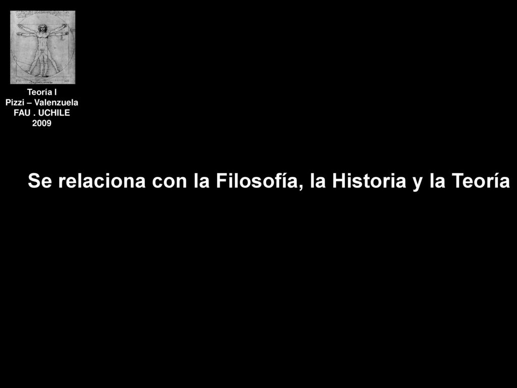 Se relaciona con la Filosofía, la Historia y la Teoría
