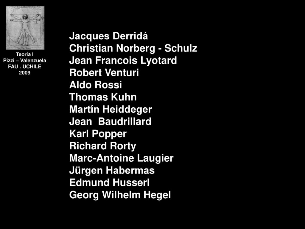 Christian Norberg - Schulz Jean Francois Lyotard Robert Venturi