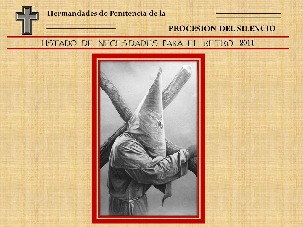 LISTADO DE NECESIDADES PARA EL RETIRO 2011