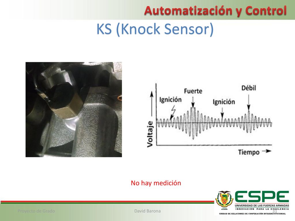 KS (Knock Sensor) Automatización y Control No hay medición
