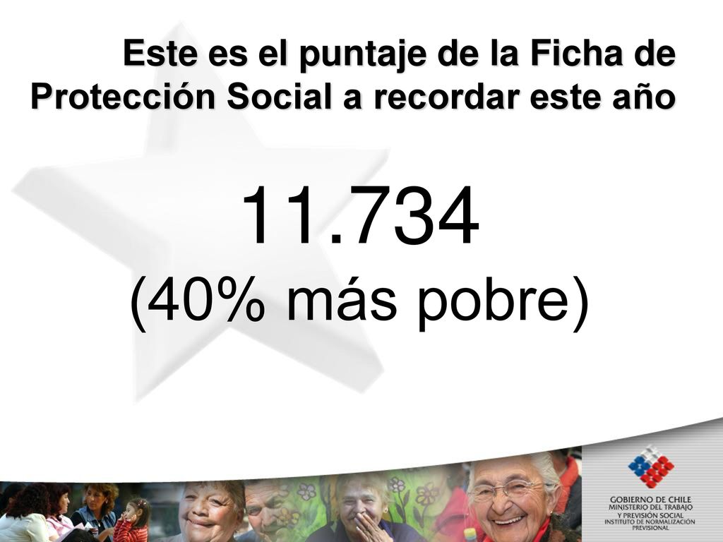 Este es el puntaje de la Ficha de Protección Social a recordar este año