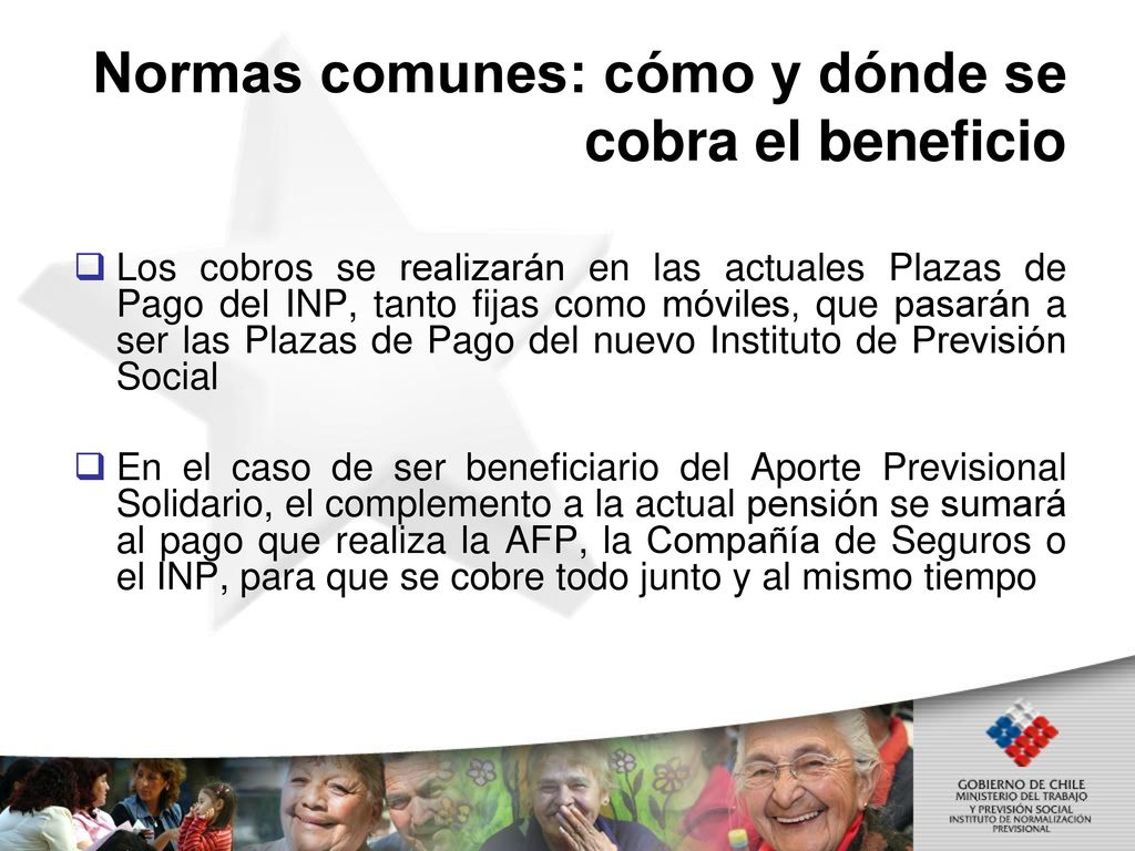 Normas comunes: cómo y dónde se cobra el beneficio