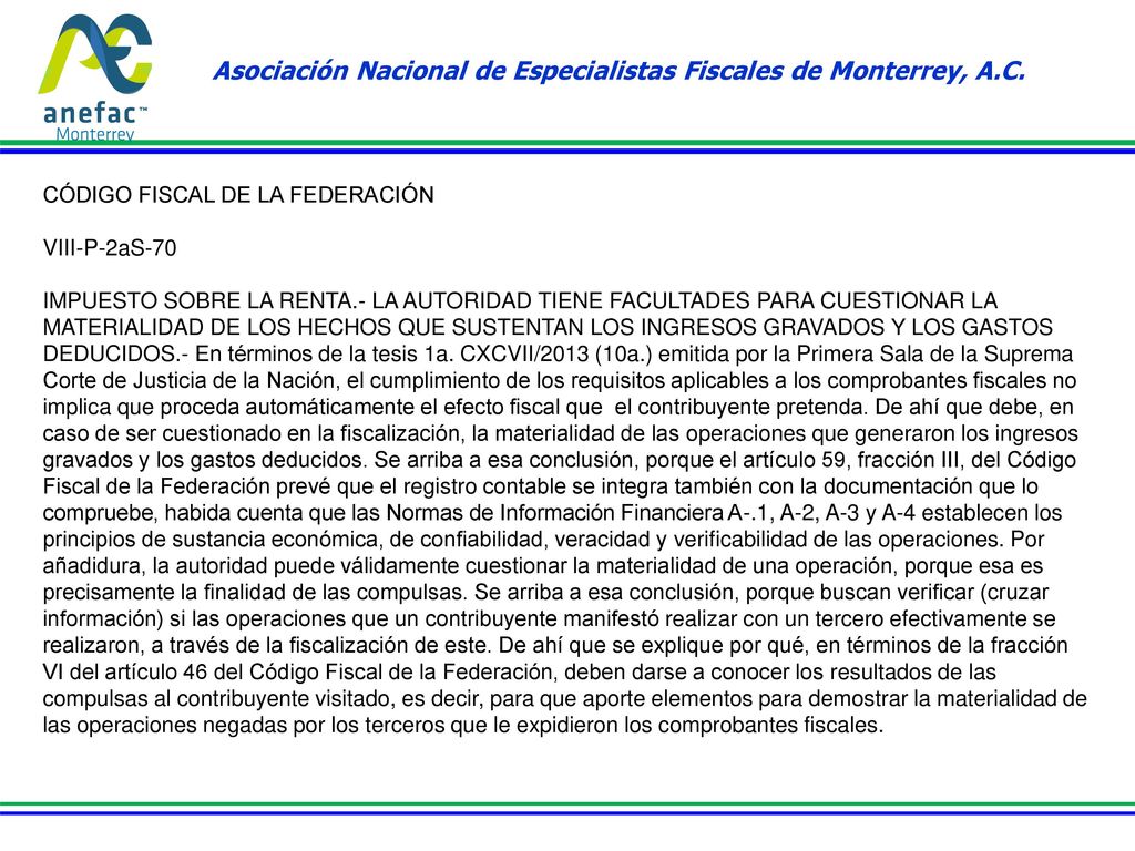 Asociación Nacional de Especialistas Fiscales de Monterrey, A.C.