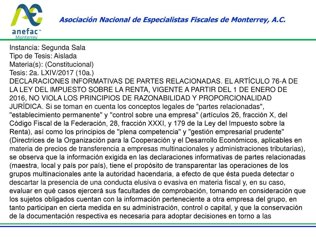 Asociación Nacional de Especialistas Fiscales de Monterrey, A.C.