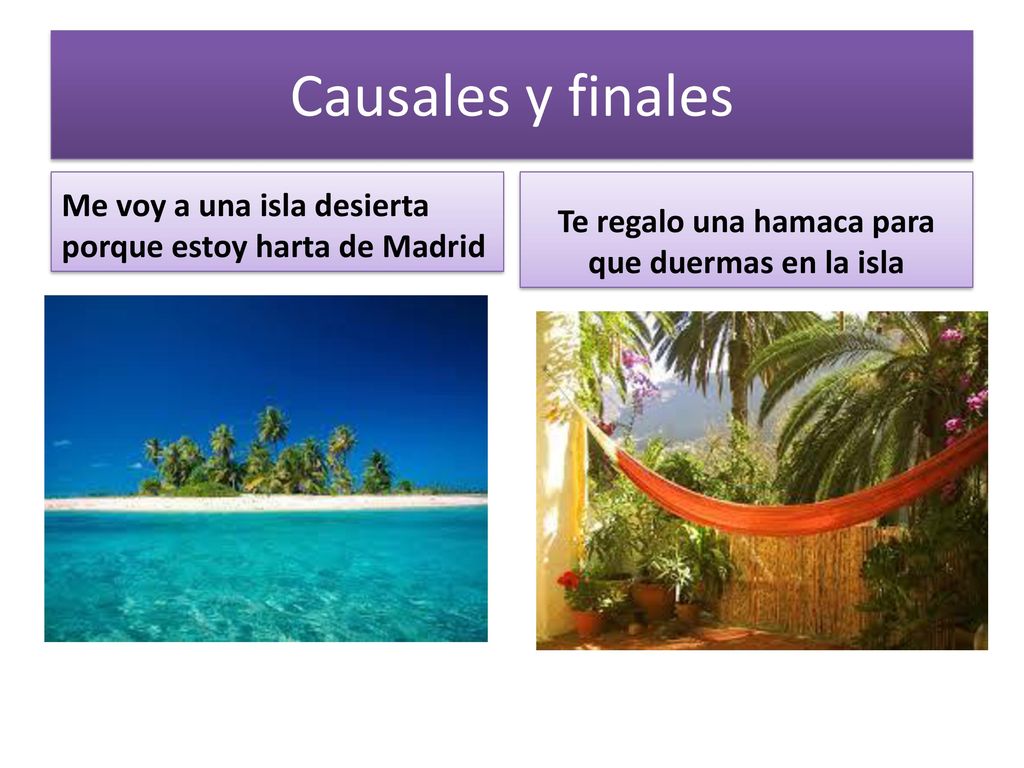 Te regalo una hamaca para que duermas en la isla