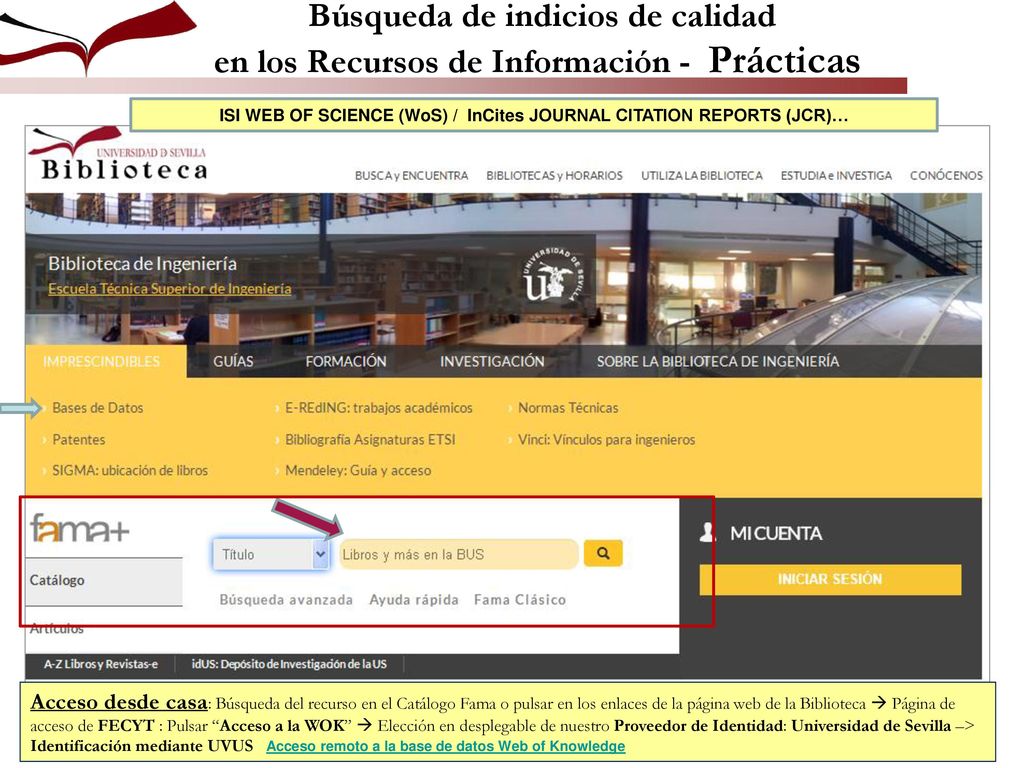 ISI WEB OF SCIENCE (WoS) / InCites JOURNAL CITATION REPORTS (JCR)…