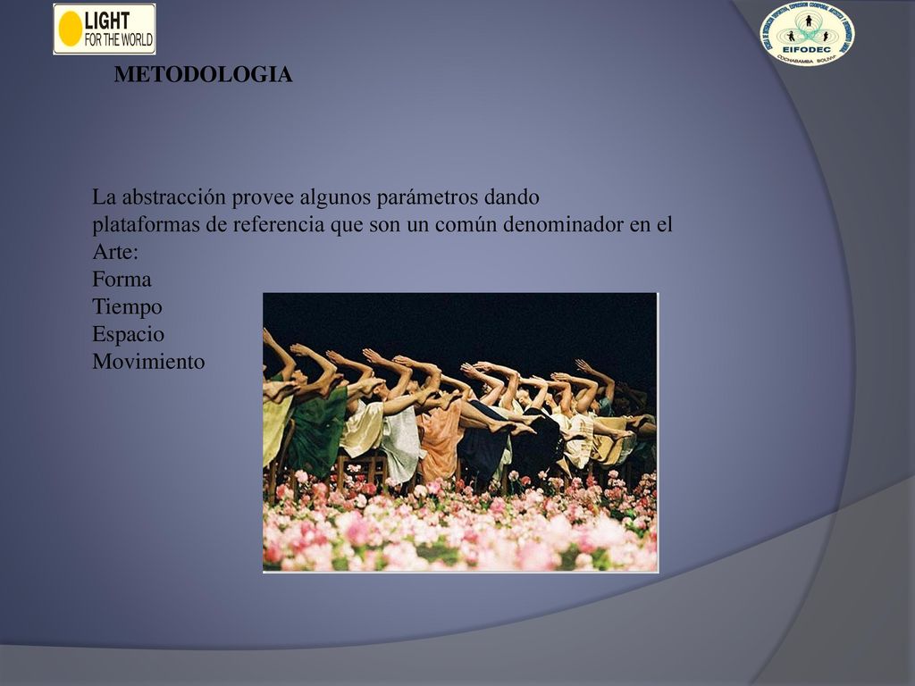 METODOLOGIA La abstracción provee algunos parámetros dando. plataformas de referencia que son un común denominador en el.