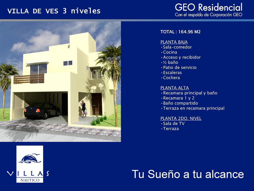 VILLA DE VES 3 niveles TOTAL : M2 PLANTA BAJA Sala-comedor