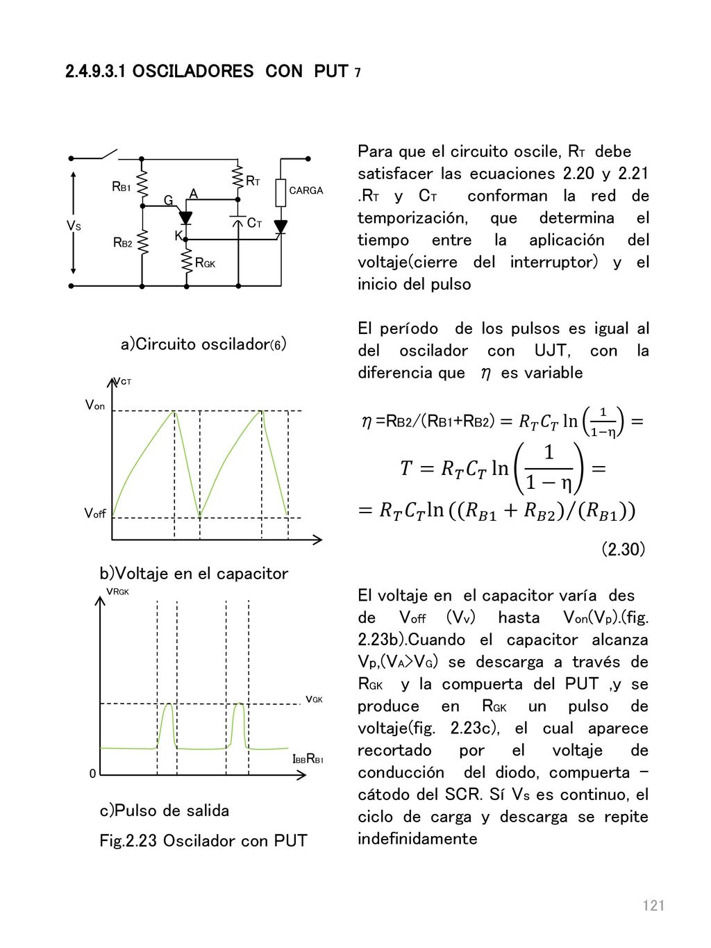 = 𝑅 𝑇 𝐶 𝑇 ln⁡ (( 𝑅 𝐵1 + 𝑅 𝐵2 ) ( 𝑅 𝐵1 ))