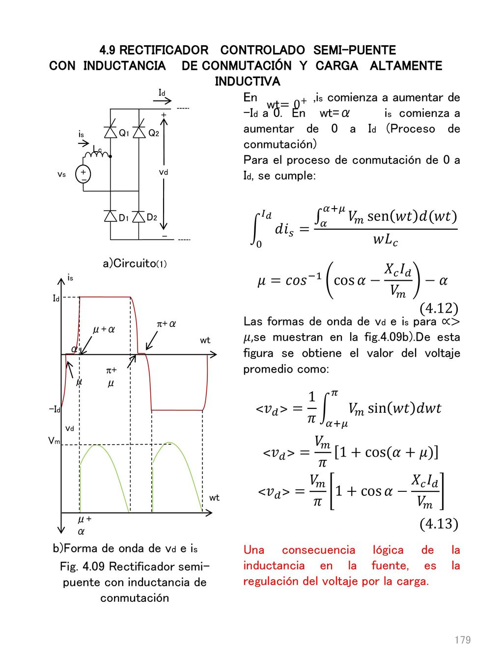 0 𝐼 𝑑 𝑑 𝑖 𝑠 = 𝛼 𝛼+𝜇 𝑉 𝑚 sen 𝑤𝑡 𝑑(𝑤𝑡) 𝑤 𝐿 𝑐