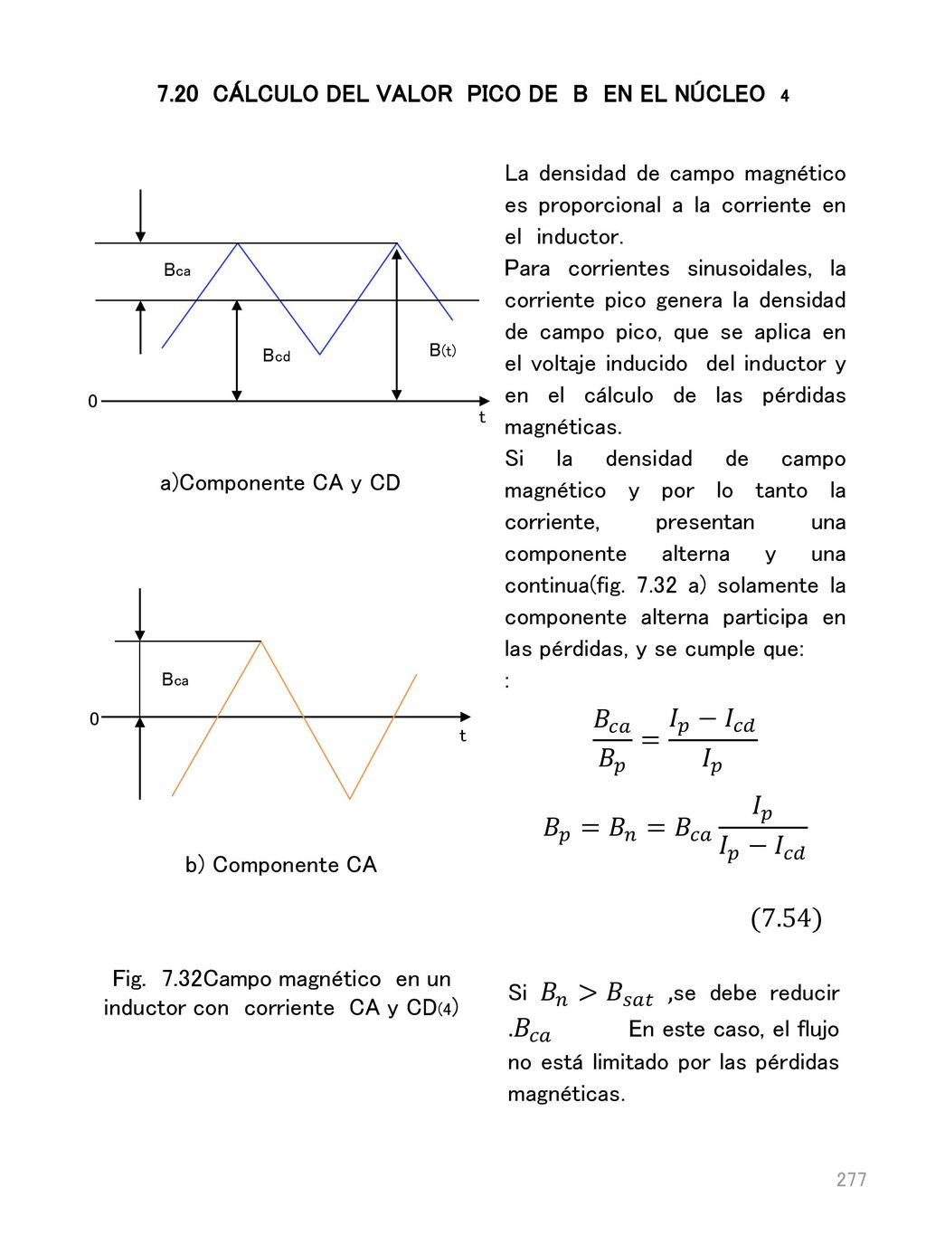 7.20 CÁLCULO DEL VALOR PICO DE B EN EL NÚCLEO 4