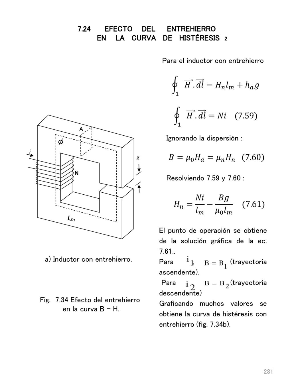7.24 EFECTO DEL ENTREHIERRO EN LA CURVA DE HISTÉRESIS 2
