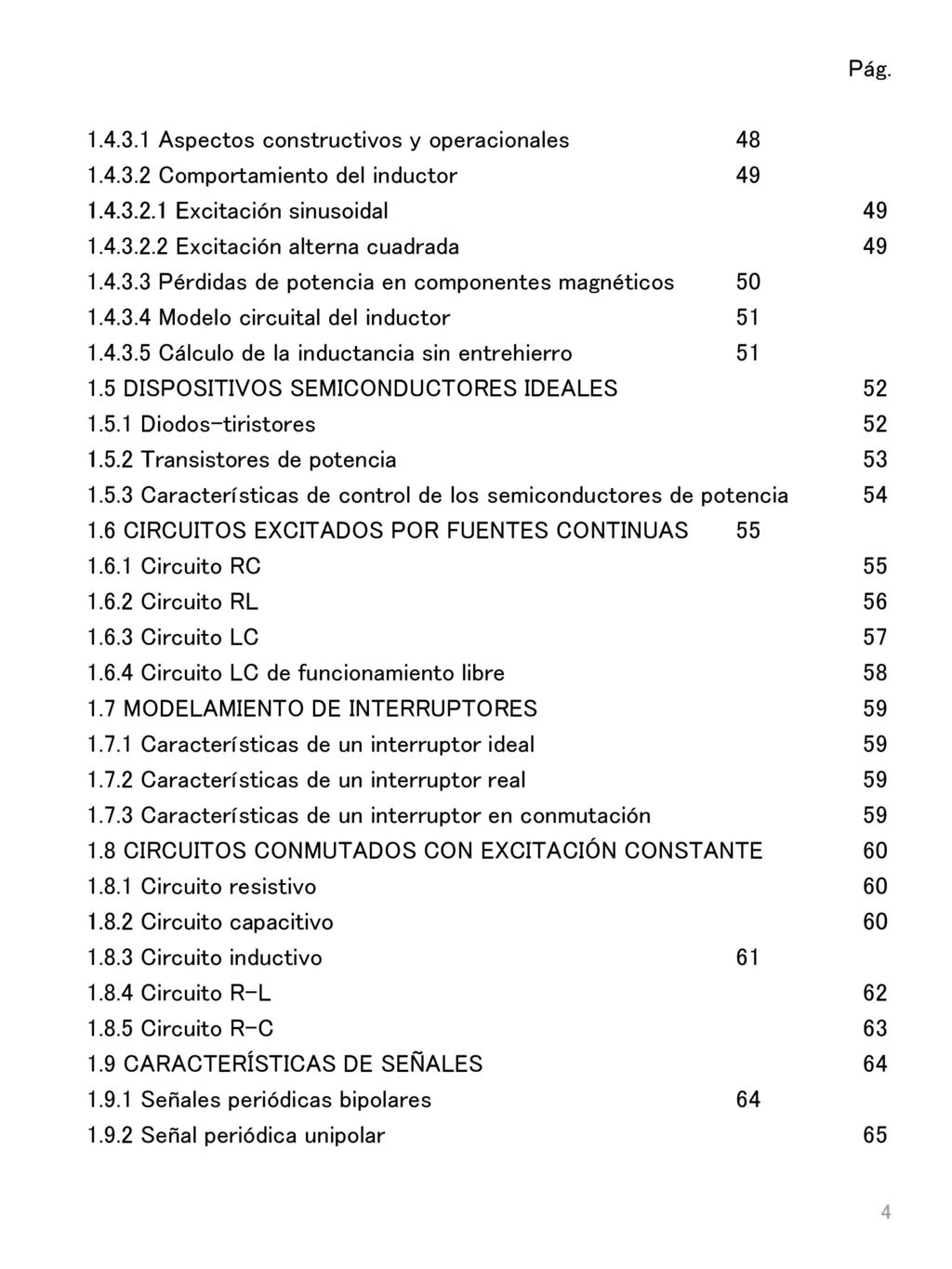 Pág Aspectos constructivos y operacionales Comportamiento del inductor 49.
