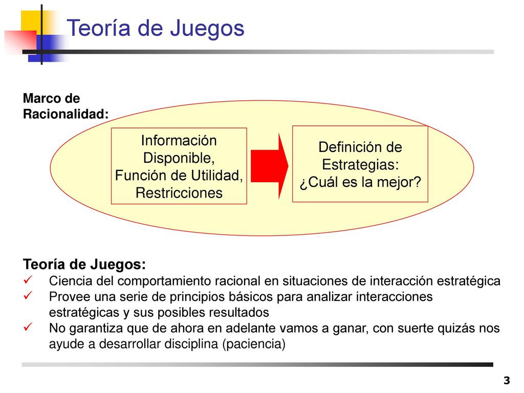 Teoría de Juegos Información Definición de Disponible, Estrategias: