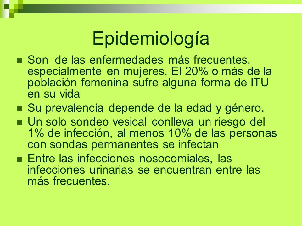 Sintomas de infeccion de orina en mujeres