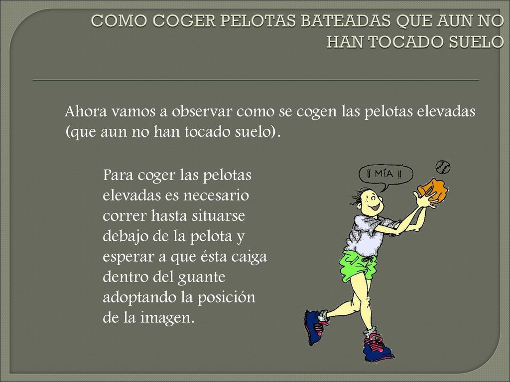 COMO COGER PELOTAS BATEADAS QUE AUN NO HAN TOCADO SUELO