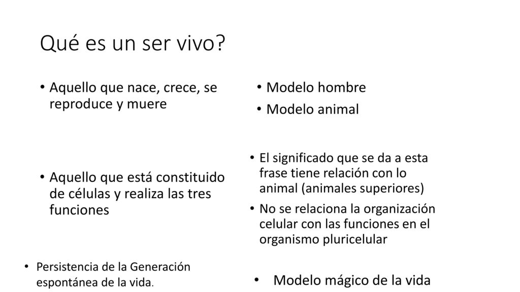 Qué es un ser vivo Aquello que nace, crece, se reproduce y muere