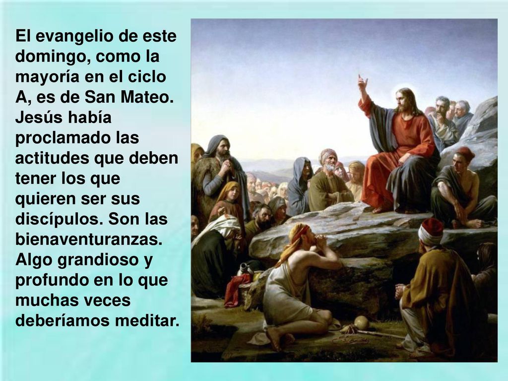 El evangelio de este domingo, como la mayoría en el ciclo A, es de San Mateo.