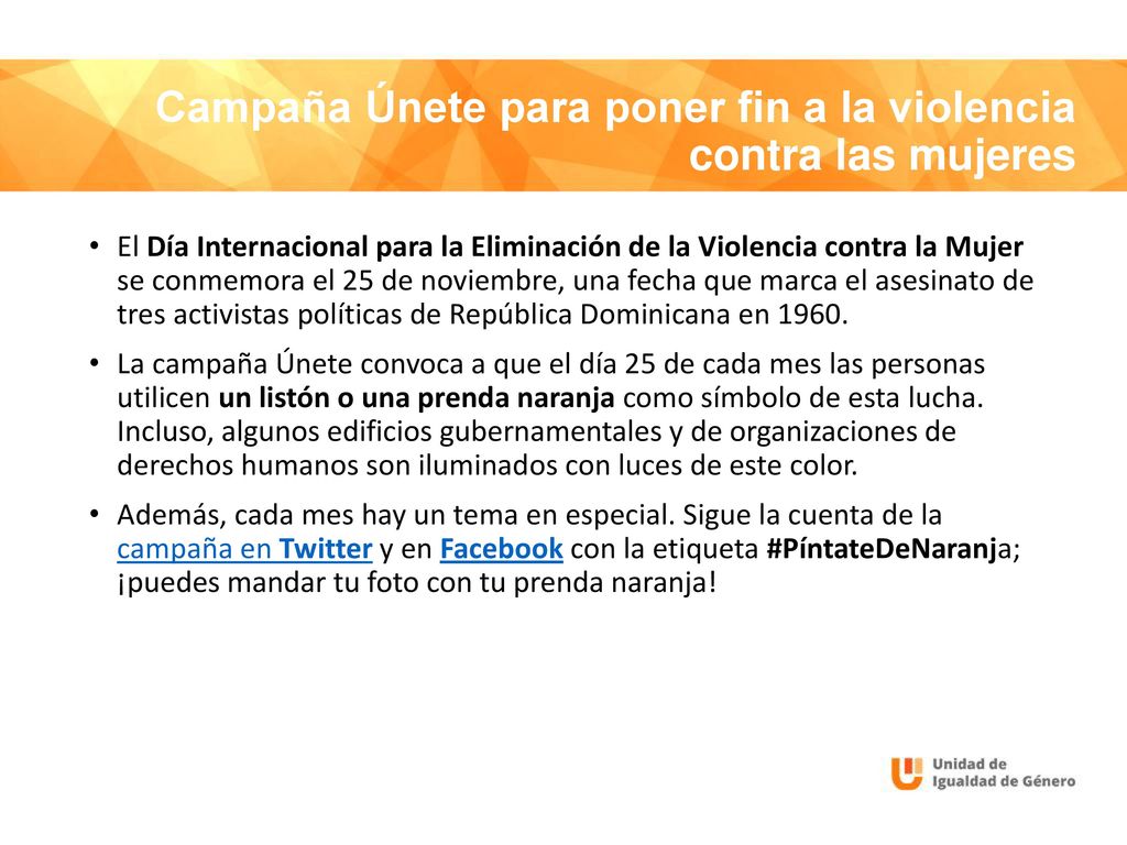 Campaña Únete para poner fin a la violencia contra las mujeres