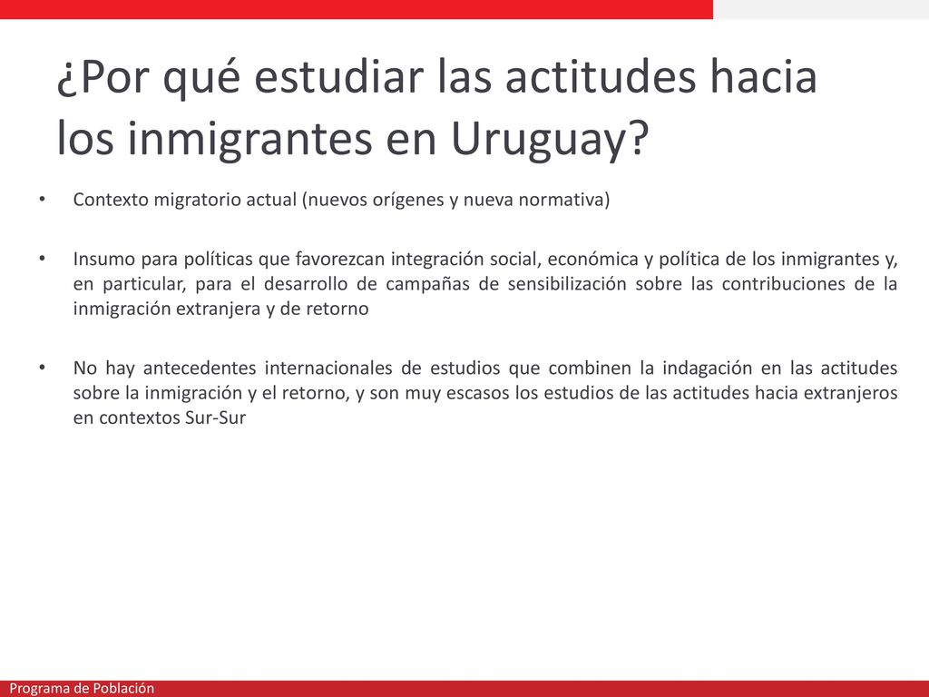 ¿Por qué estudiar las actitudes hacia los inmigrantes en Uruguay